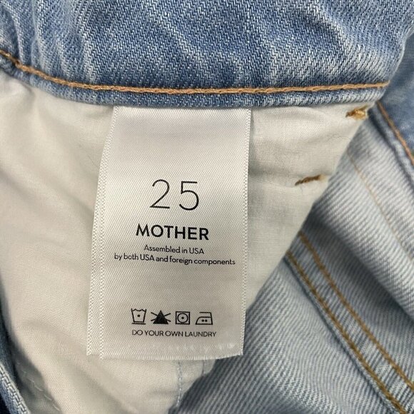 MOTHER Snacks High Waisted Twizzy Utility Ankle Straight Leg Jeans size 25 - Picture 11 of 13